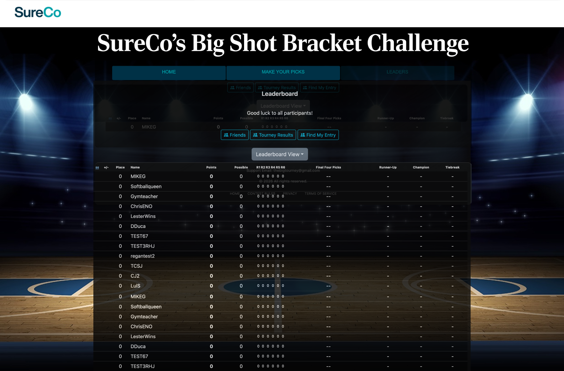 White-label project — custom leaderboard